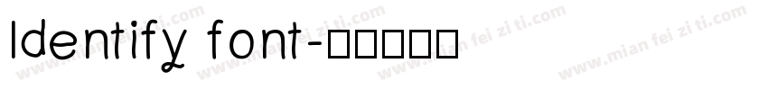 ldentify font字体转换